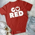 thumbnail image 1 of Hot Trending Tee With Go Red February Heart Disease Awareness Month Shirt Unisex T-Shirt, 1 of 2