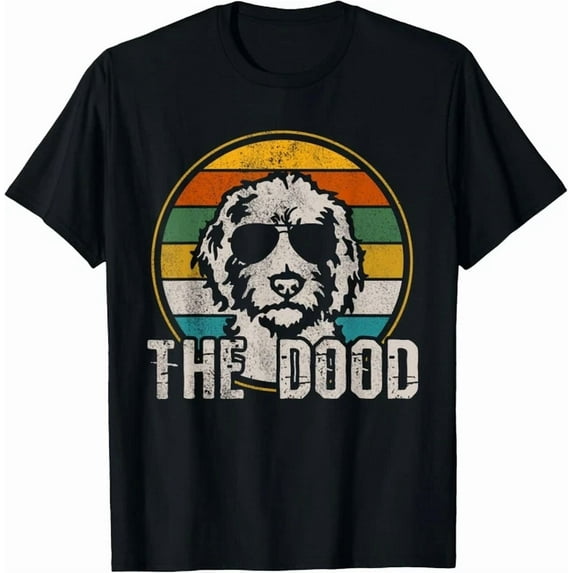 Hot Trending Tee With Goldendoodle The Dood Vintage Retro Dog Gift Unisex T-Shirt