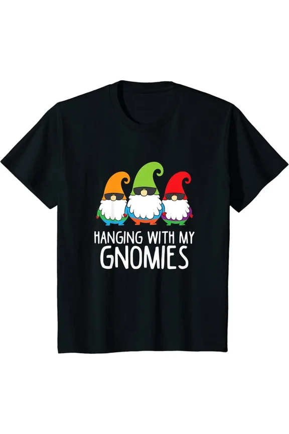 Hot Trending Tee With Hanging With My Gnomies Garden Gnome Unisex S-5Xl T-Shirt