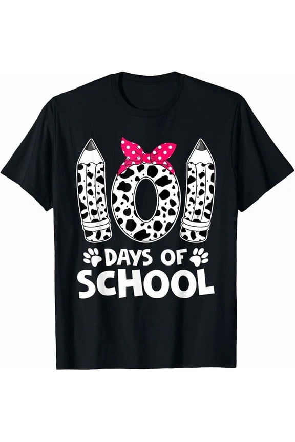 Hot Trending Tee With Happy 101 Days Of School Student Teacher Gift Unisex T-Shirt