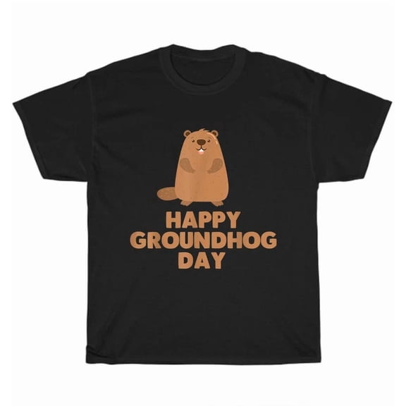 Hot Trending Tee With Happy Groundhog Day Ground Hog Woodchuck Pet Animal Lover T-Shirt Unisex Gift