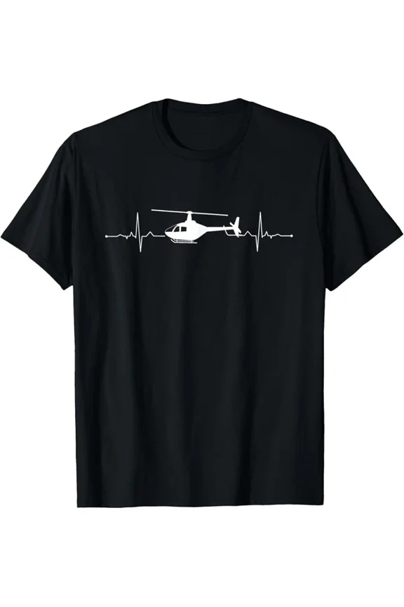 Hot Trending Tee With Helicopter Art For Men Women Flight Helicopter Pilot Gift Unisex T-Shirt