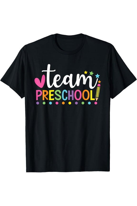 Hot Trending Tee With Hello Team Preschool Back To School Shirt School Supplies T-Shirt