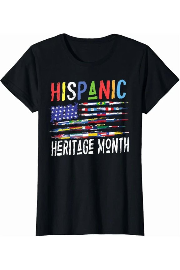 Hot Trending Tee With Hispanic Heritage Month All Countries Latin T-Shirt