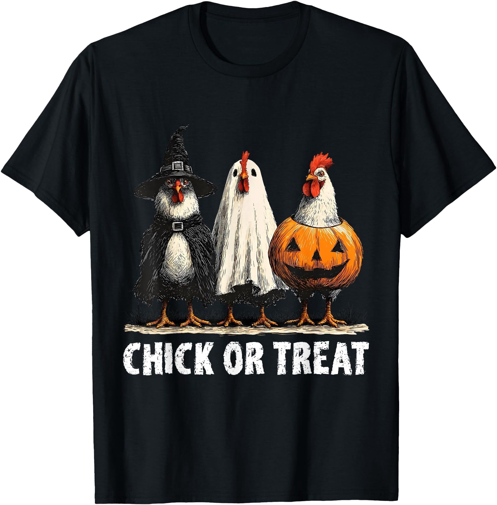 Hot Trending Tee With Horror Funny Chick Or Tr Chickens Ghost Witchy hot-trending-tee-with-horror-funny-chick-or-tr-chickens-ghost-witchy
