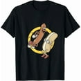 thumbnail image 1 of Hot Trending Tee With Hot Dog Jumping Into A Bun Gift Unisex T-Shirt, 1 of 2