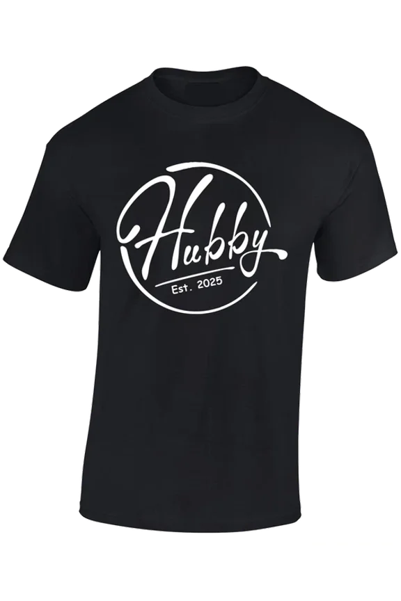 Hot Trending Tee With Hubby Since 2025 New Husband Groom Gift Present Idea Unisex S-5Xl T-Shirt