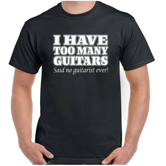 US|Ho Too Many Guitars Acoustic Guitarist Women's Wide Cut T-Shirt