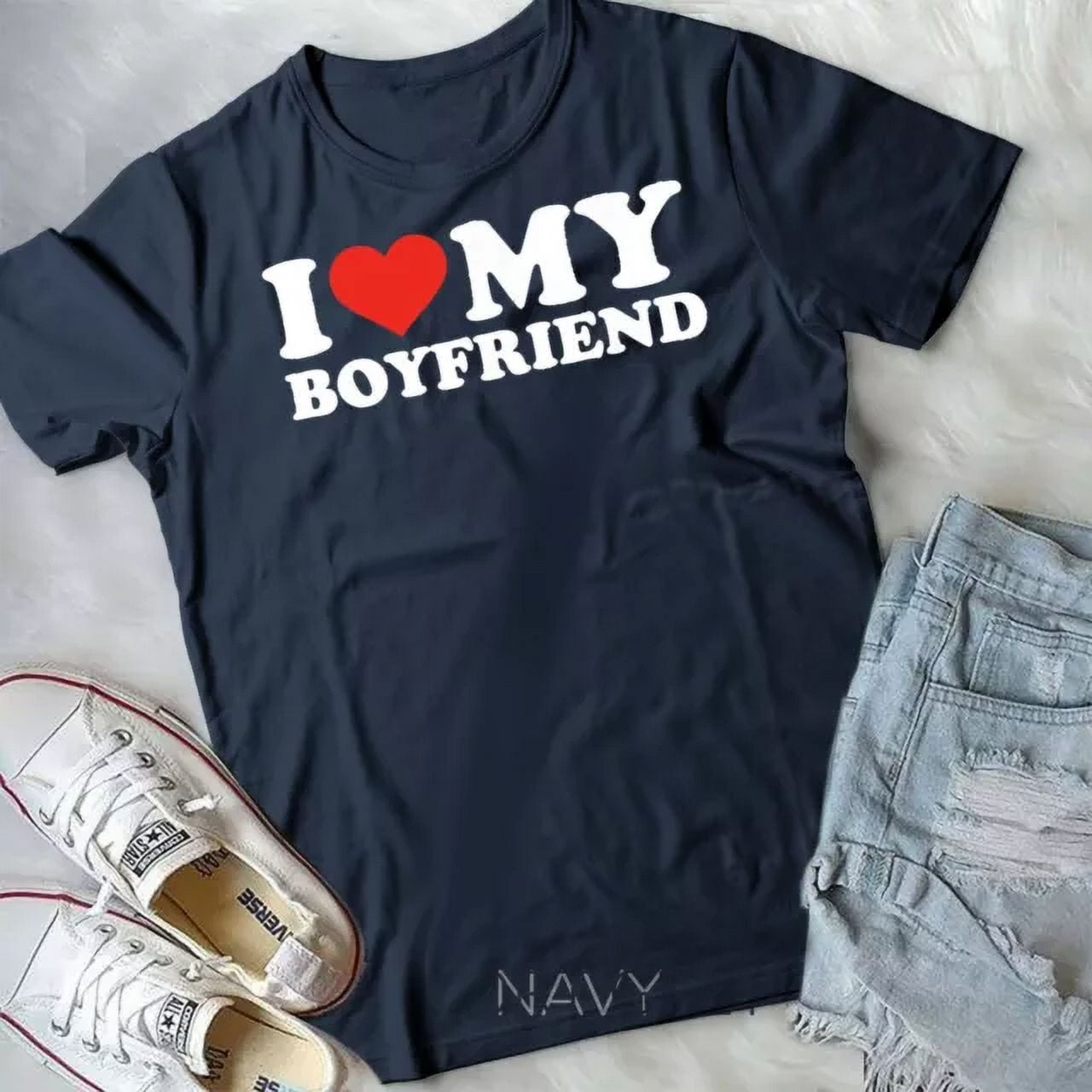 Feelin' Good Boyfriend Tee In Ivory main image 1