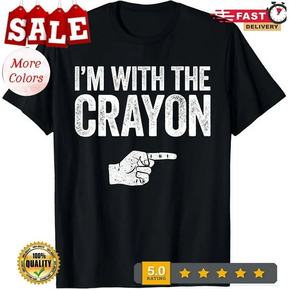 Hot Trending Tee With I'M With The Crayon Matching Crayon Costume Unisex T-Shirt