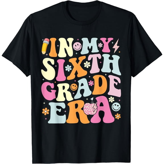 Hot Trending Tee With In My Sixth Grade Era Cool 6Th Grade Teacher Back To School T-Shirt