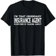 thumbnail image 1 of Hot Trending Tee With Insurance Agent Job Title Employee Insurance Agent Gift Unisex T-Shirt, 1 of 2