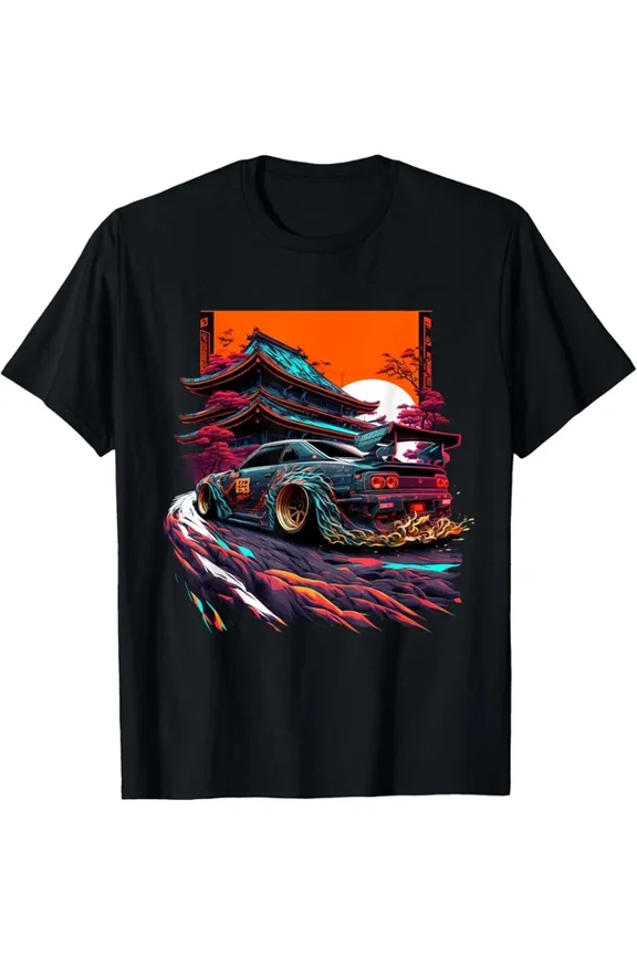 Hot Trending Tee With Japanese Retro Car Racing Drifting Art Jdm Legend Tuning Gift Unisex T-Shirt