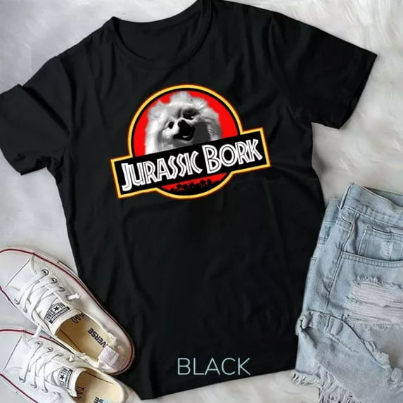 Hot Trending Tee With Jurassic Bork Doggo Pomeranian Unisex T-Shirt