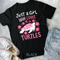 thumbnail image 1 of Hot Trending Tee With Just A Girl Who Loves Turtles Turtle Gift Unisex T-Shirt, 1 of 2