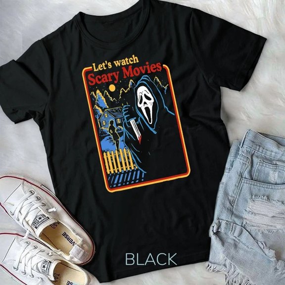 Hot Trending Tee With Let'S Watch Scary Movies Horror Movies Scary Unisex T-Shirt