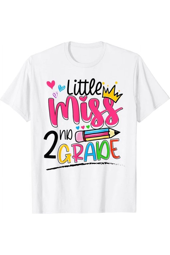 Hot Trending Tee With Little Miss Second Grade Shirt Back To School 2Nd Grader Gift Unisex T-Shirt