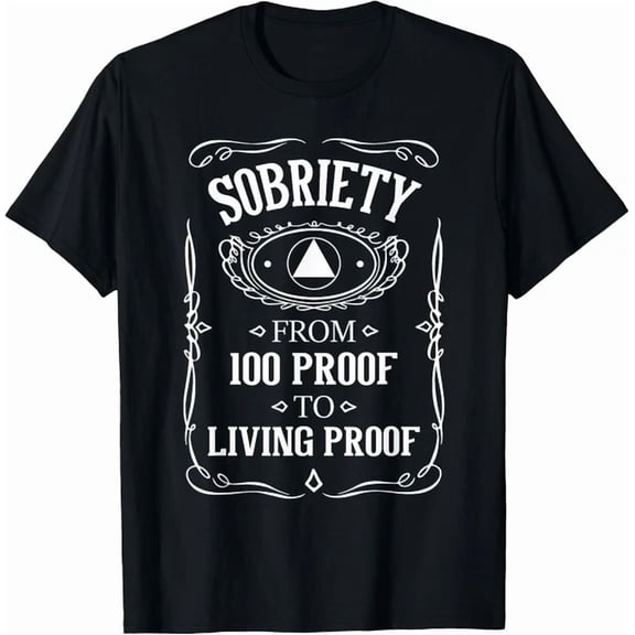 Hot Trending Tee With Living Proof Sobriety Anniversary Sober Aa Na Recovery Gift Unisex T-Shirt