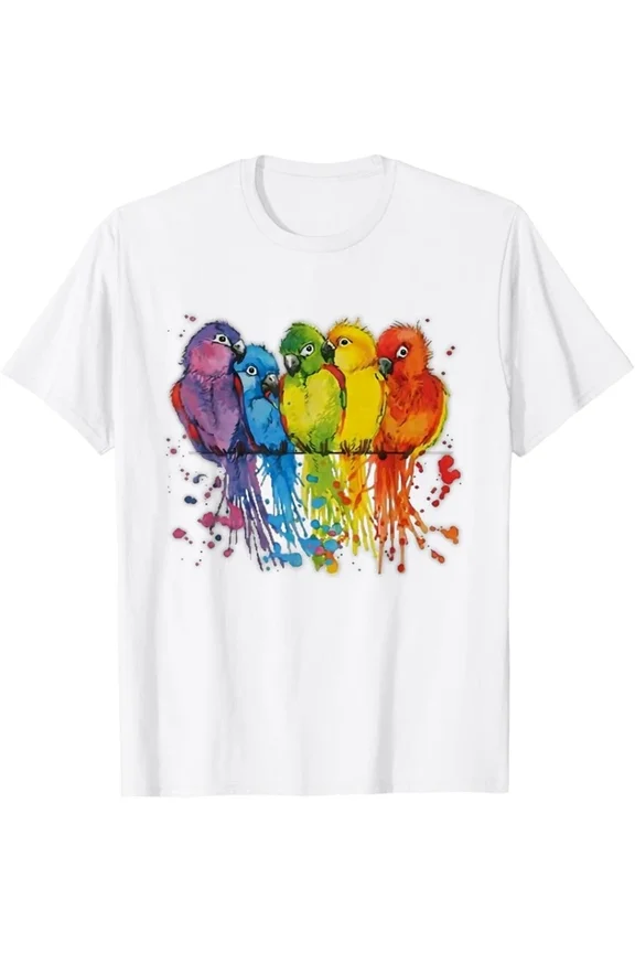 Hot Trending Tee With Love Parrot Women Parrot Lovers For And Girls Gift Unisex T-Shirt