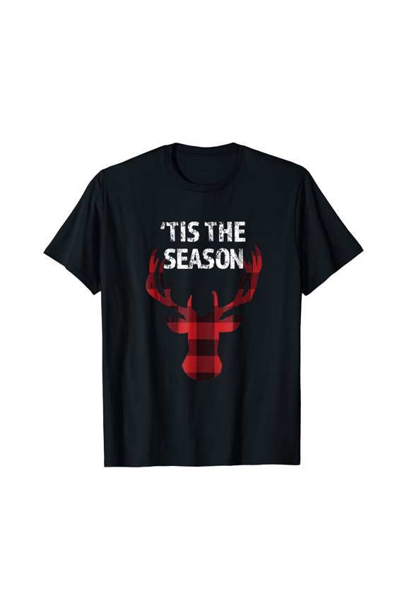 Hot Trending Tee With Mens 'T!S The Season Funny Ckristm@S Buck Deer Men'S Unisex S-5Xl T-Shirt