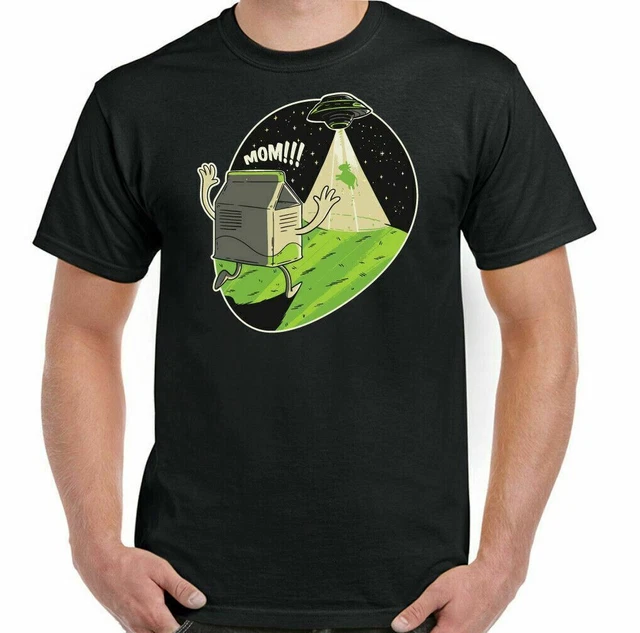 Hot Trending Tee With Mens Womens T-Shirt, Cow Abduction Alien Milk ...