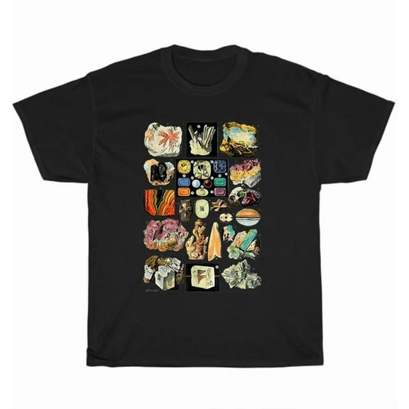 Hot Trending Tee With Minerals Gems And Crystals Rock Collecting Geology T-Shirt Unisex Tee Gift New