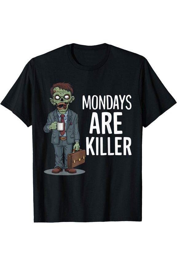 Hot Trending Tee With Monday Work Shirt Zombie Colleagues Crew Staff Unisex S-5Xl T-Shirt