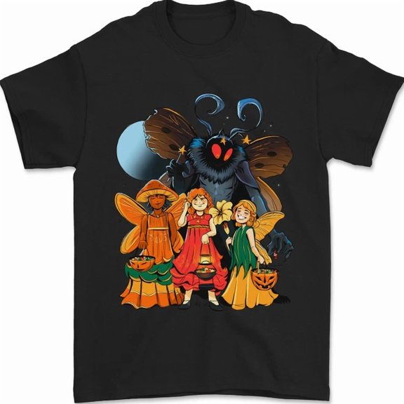 Hot Trending Tee With Mothman With Fairies Mens Womens S-5Xl T-Shirt