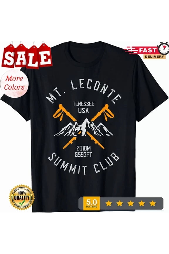 Hot Trending Tee With Mount Leconte Mountain Hiker Hiking Gift Unisex T-Shirt