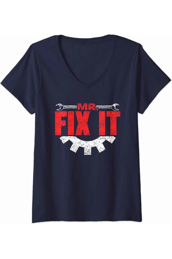 Hot Trending Tee With Mr Fix It Handyman Tinkerer Fixing Repair Vintage Tshirt
