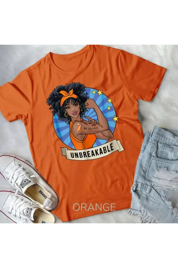 Hot Trending Tee With Ms Warrior Unbreakable T-Shirt Multiple Sclerosis Awareness Tee Unisex Shirt