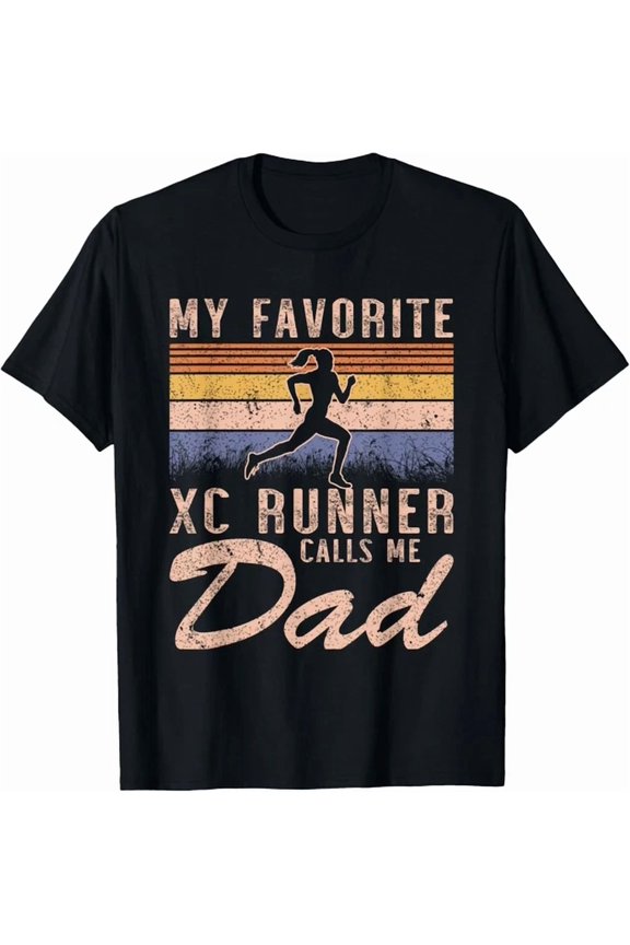 Hot Trending Tee With My Favorite Cross Country Runner Calls Me Dad Running Girl Gift Unisex T-Shirt