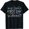 thumbnail image 1 of Hot Trending Tee With My Last First Day Of School Teacher Retirement Senior 2026 T-Shirt, 1 of 5