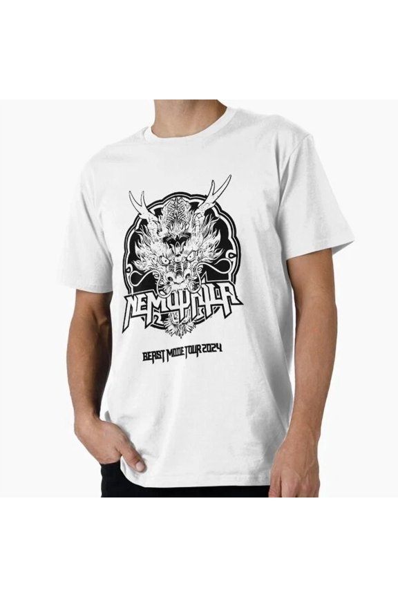 Hot Trending Tee With Nemophila Beast Mode White T-Shirt S-5Xl