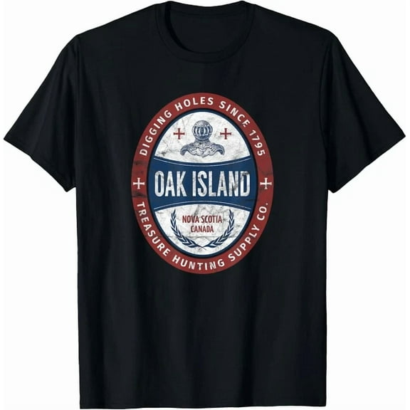 Hot Trending Tee With Oak Island Treasure Hunting Retro Templar Knight Treasure Gift Unisex T-Shirt
