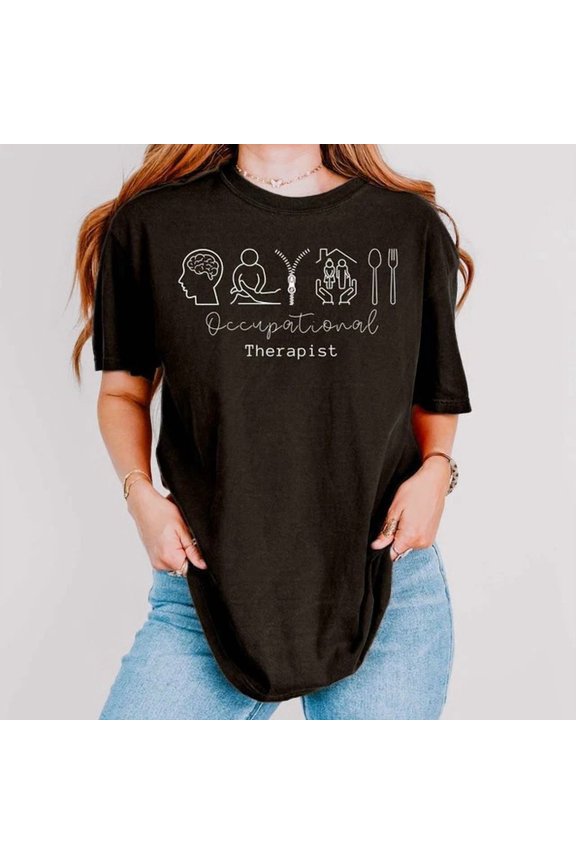 Hot Trending Tee With Occupational Therapy Shirt, Ot Shirt Occupational Therapist Tee Occupational ...