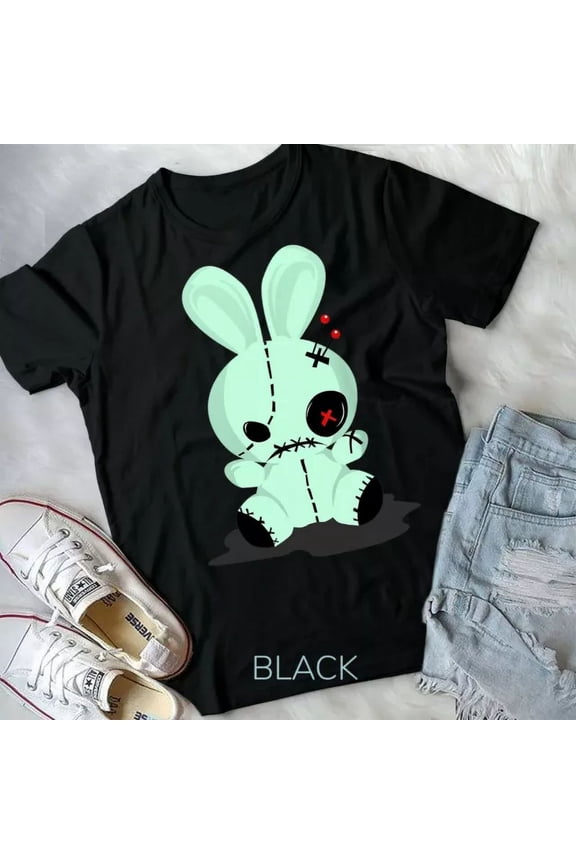 Hot Trending Tee With Pastel Goth Tshirts, Green Voodoo Doll Shirt For - Unisex Form T-Shirt