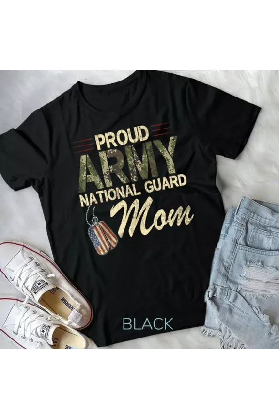 Hot Trending Tee With Proud Army National Guard Mom Mothers Day T-Shirt Unisex T-Shirt