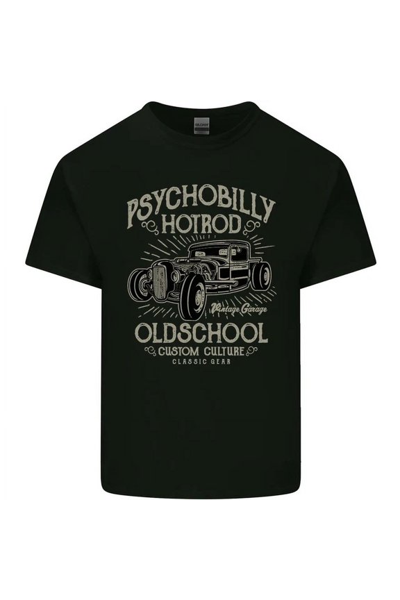 Hot Trending Tee With Psychobilly Hotrod Hot Rod Dragster Mens Womens Light Cotton T-Shirt