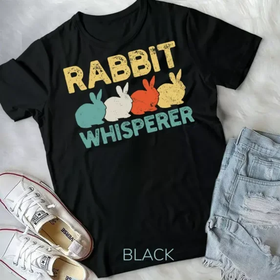 Hot Trending Tee With Rabbit Bunny Retro Bunny Lovers Unisex & T-Shirt