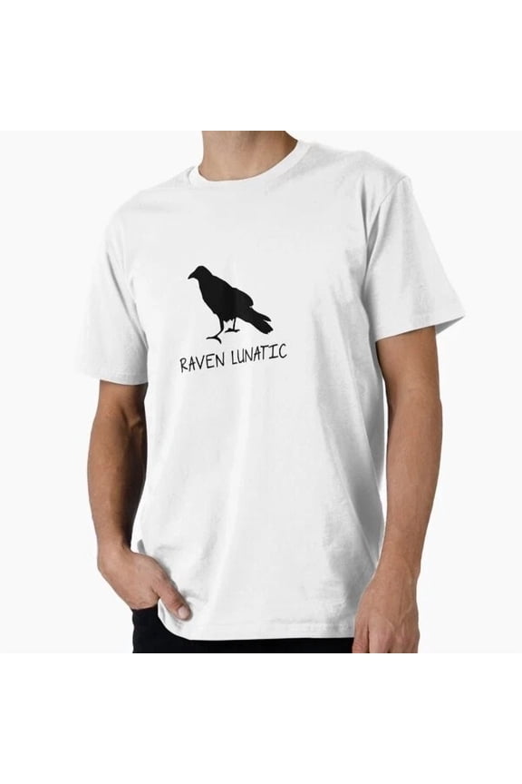 Hot Trending Tee With Raven Lunatic T-Shirt S-5Xl