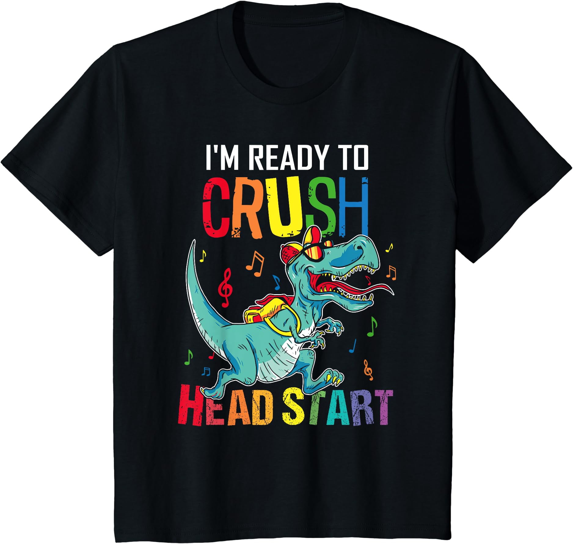 Hot Trending Tee With Ready Crush Headstart First Day School Dinosaur(03)