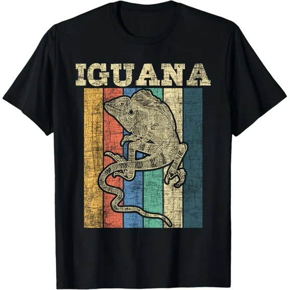 Hot Trending Tee With Retro Iguana Reptile Lover Herpetology Herpetologist Gift Unisex T-Shirt