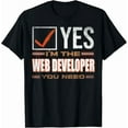thumbnail image 1 of Hot Trending Tee With Retro Profession I M The Web Developer Tee Gift Unisex T-Shirt, 1 of 2