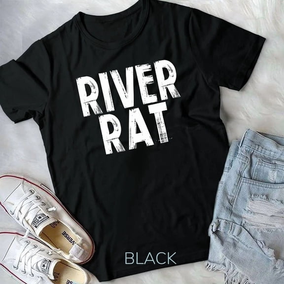 Hot Trending Tee With River Rat Boat Vacation Float Vibes Summer Outdoors Fishing Unisex T-Shirt