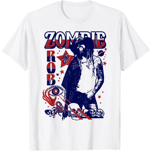 Hot Trending Tee With Rob Zombie Laser Stars And Scorpions Unisex S-5Xl T-Shirt
