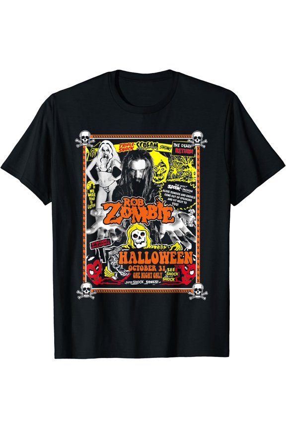 Hot Trending Tee With Rob Zombie One Night Only Unisex S-5Xl T-Shirt