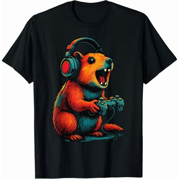 Hot Trending Tee With Rock Hyrax Gamer Awawa Video Games T-Shirt