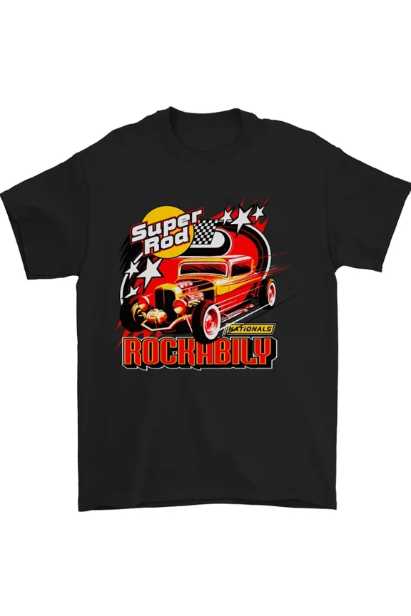 Hot Trending Tee With Rockabilly Hot Rod Hotrod Dragster Mens Womens S-5Xl T-Shirt