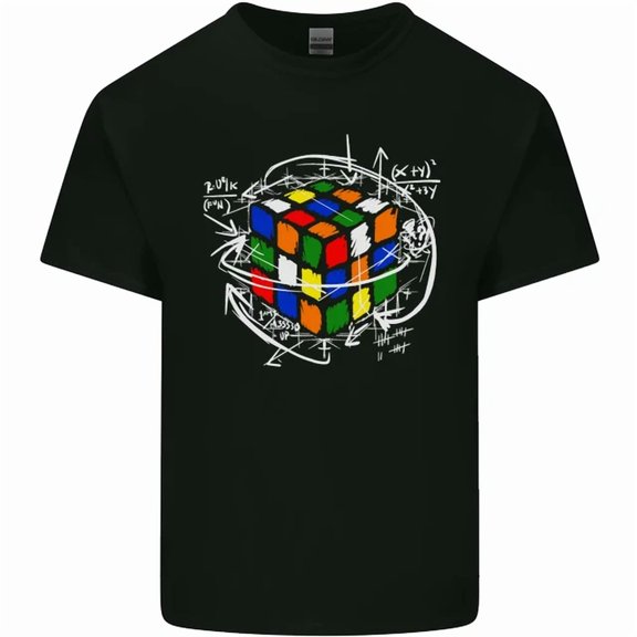 Hot Trending Tee With Rubix Cube Equation Puzzle Enigma Mens Womens S-5Xl T-Shirt